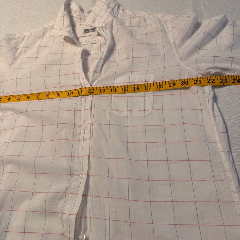 Grayson Threads Cream Windowpane Button-Down Shirt - image 8